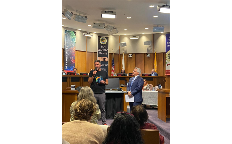League President Gunnar Hissam presented with the District 5 Community Award